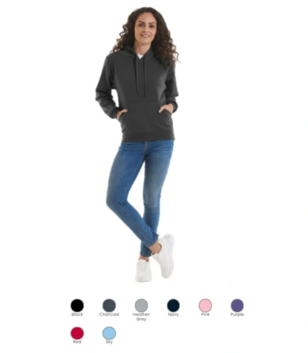 Uneek UC510 Ladies Deluxe Hooded Sweatshirt